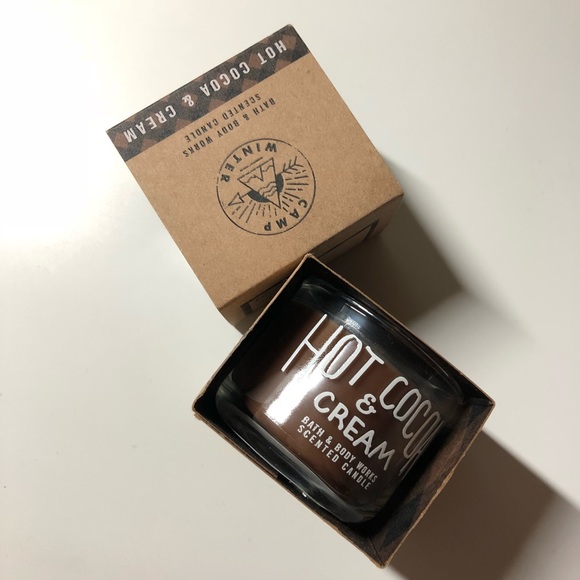 Bath Body Works Hot Cocoa Cream Mini Candle Nwt
